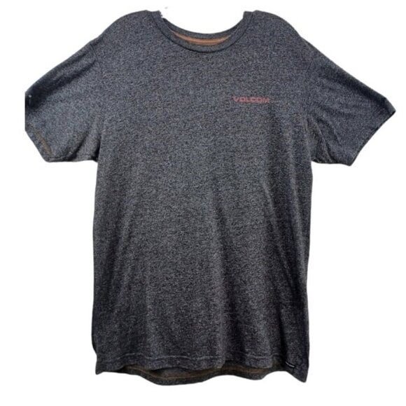 Volcom Men's SZ L Soft Gray Short Sleeve Spell Out T-Shirt - Picture 1 of 7